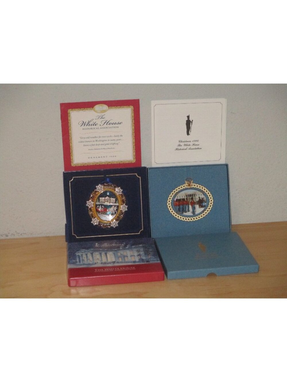 White House Historical Association Christmas Ornaments Lot of 2 Good in Box
